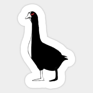 Monokuma from Danganronpa as a goose Sticker